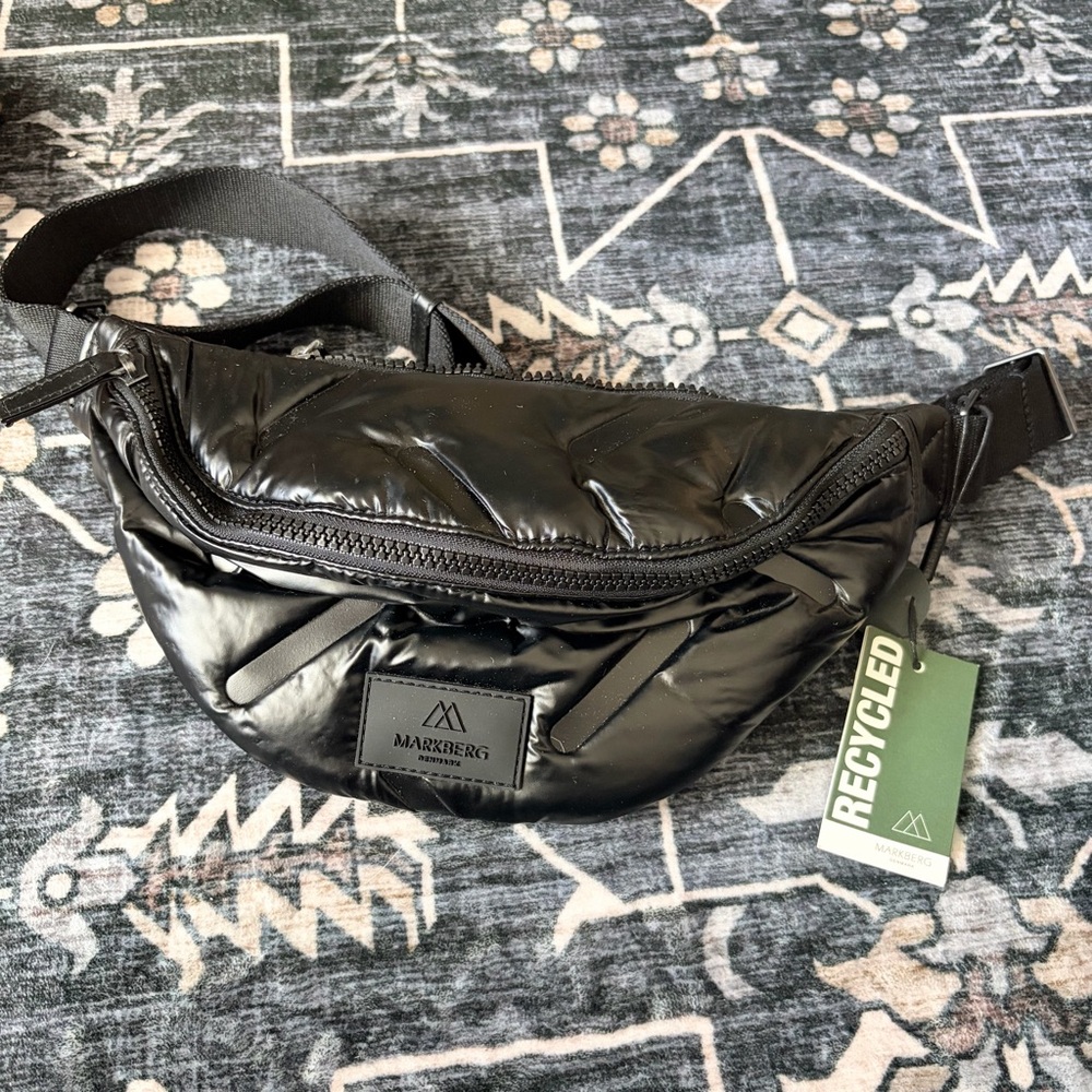NWT Markberg Denmark Black Bum Bag Fanny Back